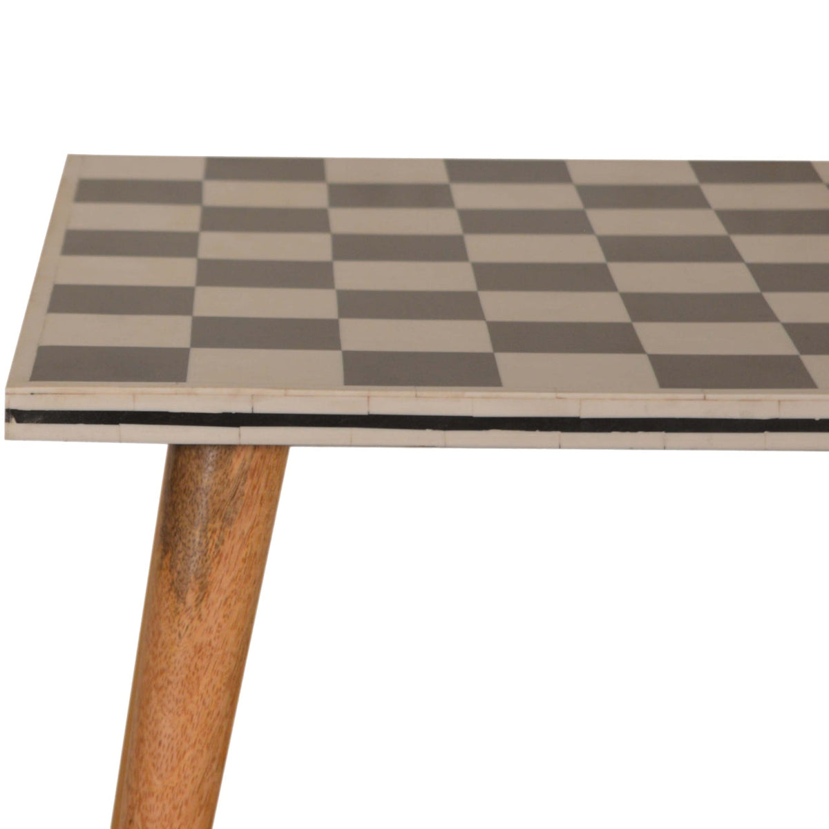 Checkered End Table Accent Piece