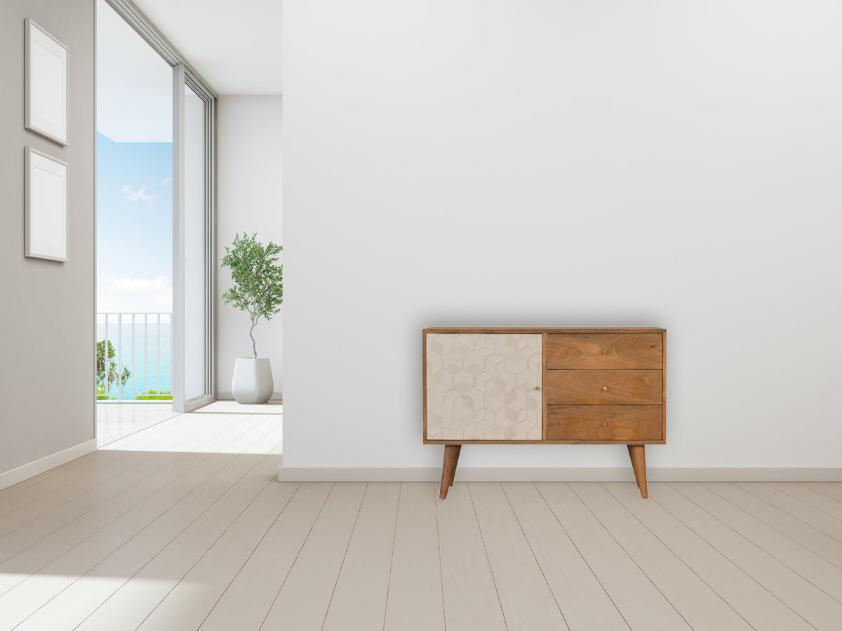 Acadia White Sideboard Chest of Drawers