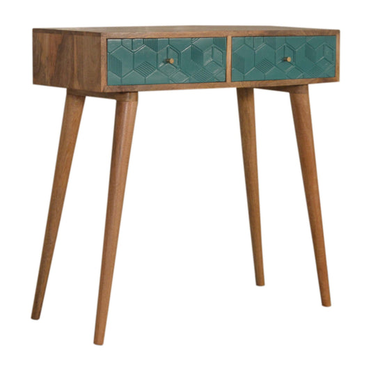 Acadia Teal Console Table
