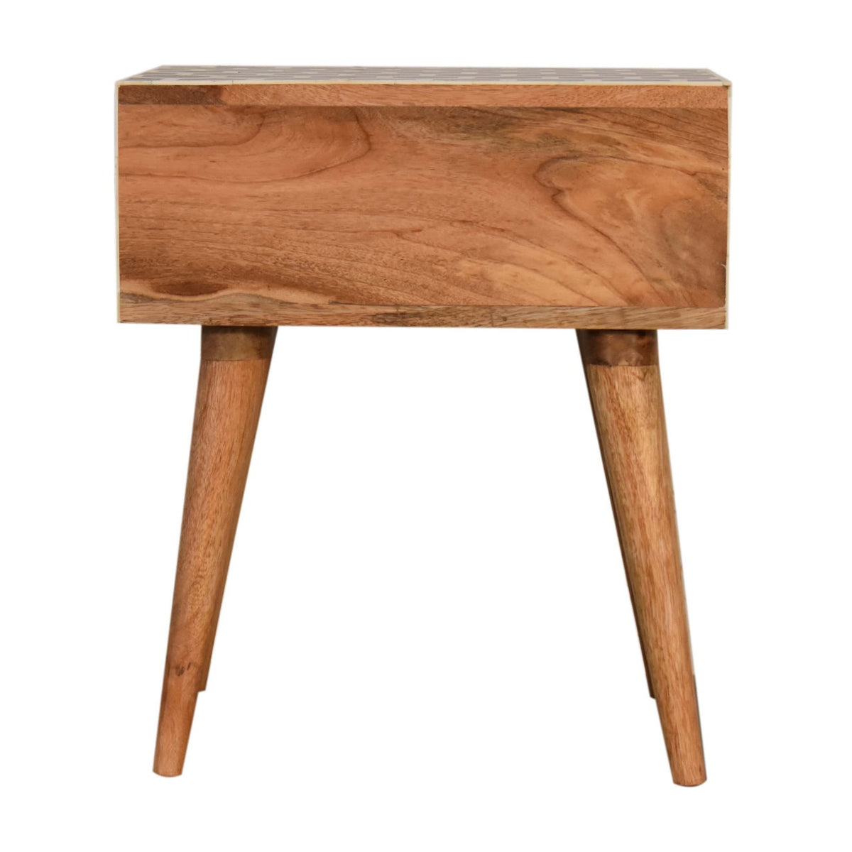 Honeycomb Bone Inlay Bedside Table