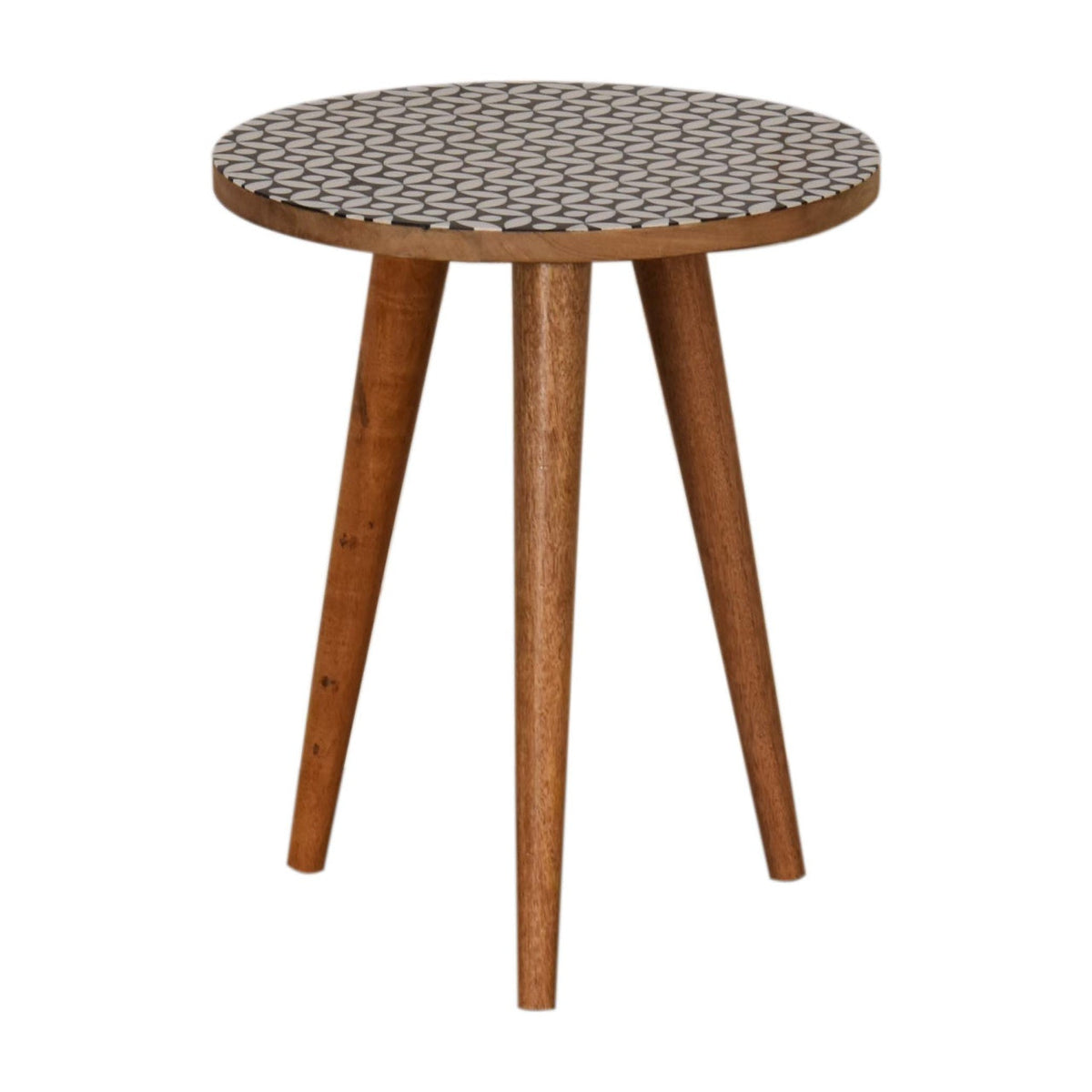 Diamond Print End Table Accent Piece