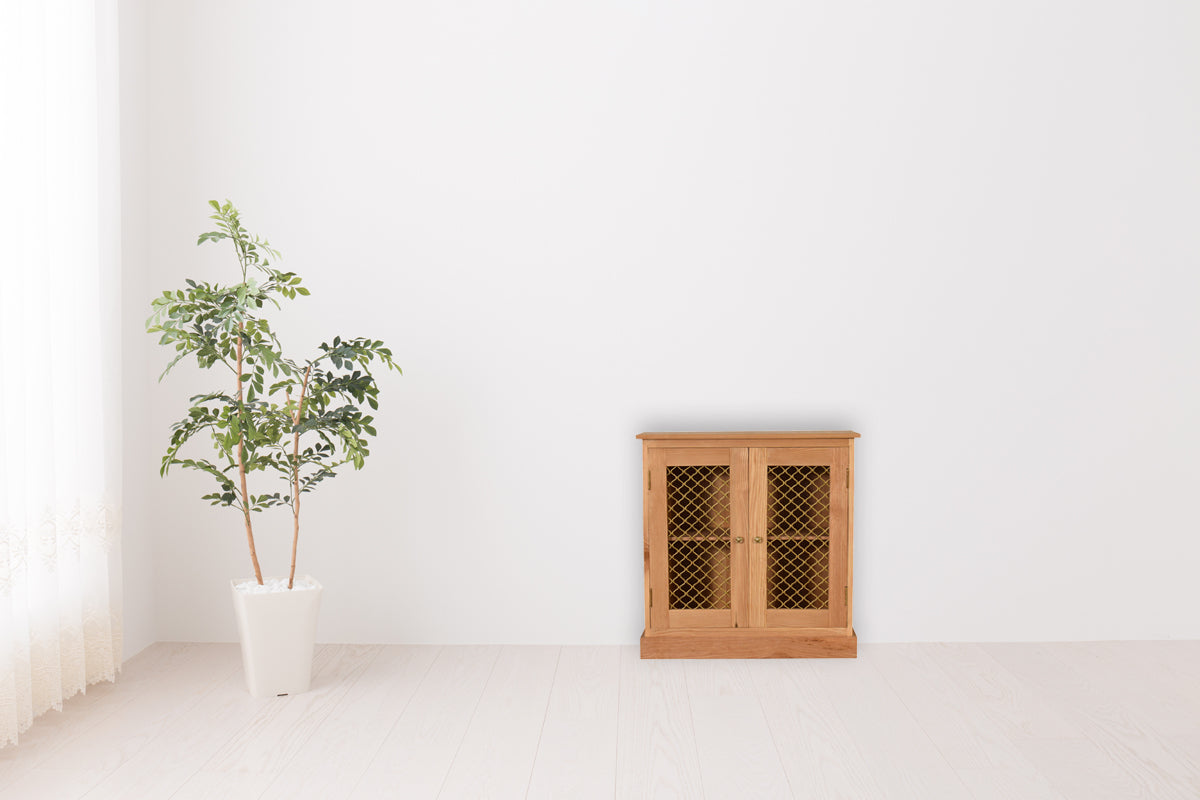 Caged Oak-ish Cabinet