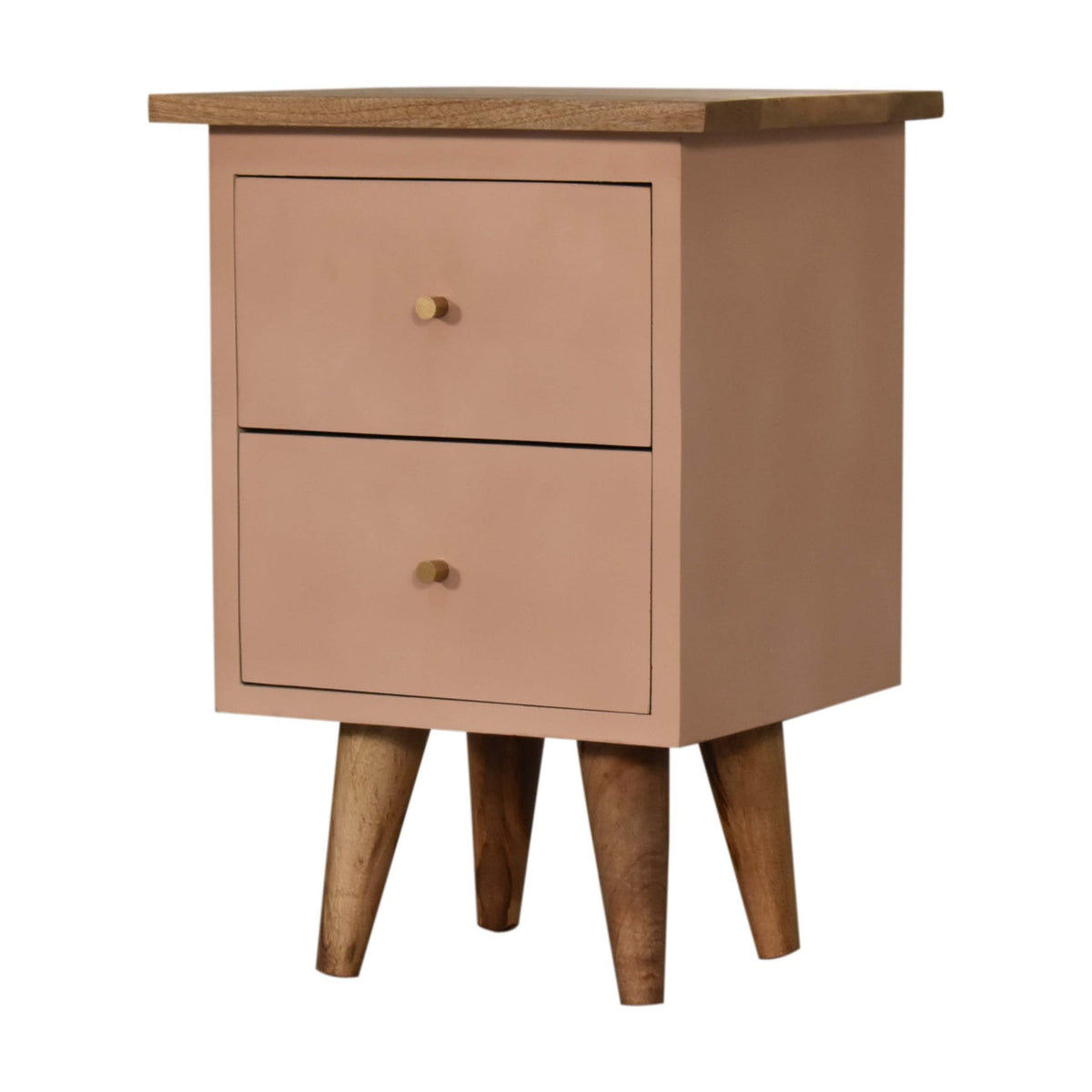 Blush Pink Hand Painted Bedside Table
