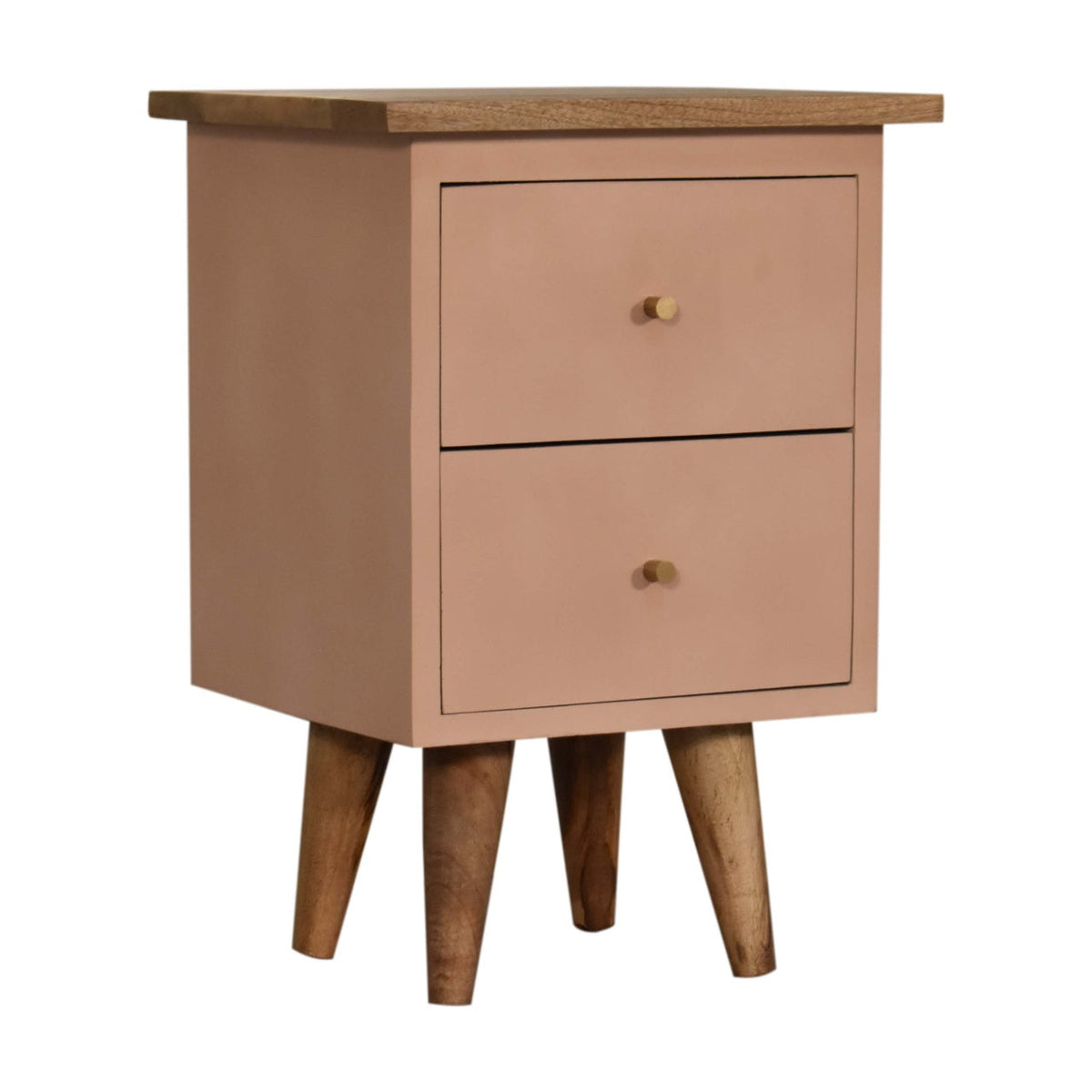 Blush Pink Hand Painted Bedside Table