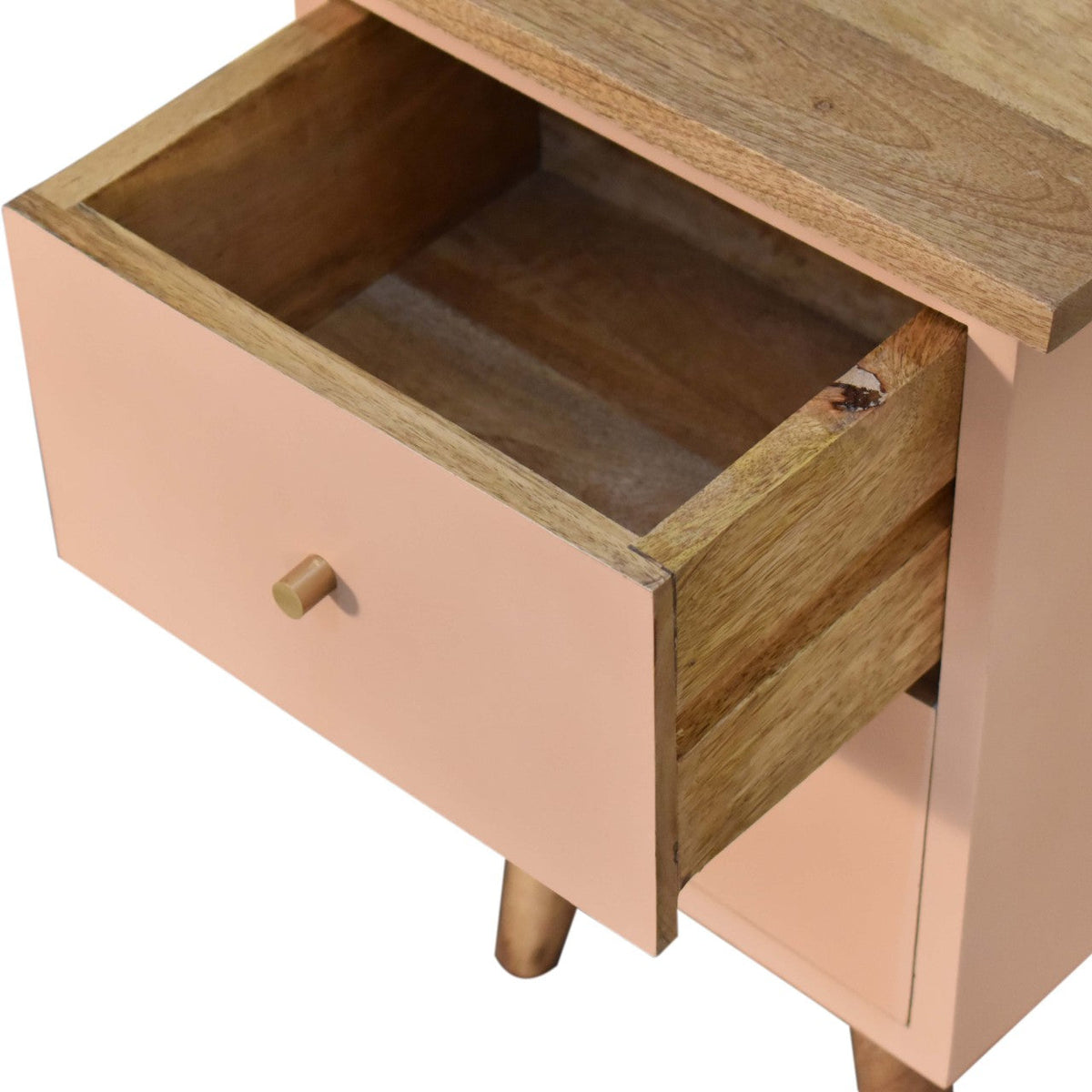 Blush Pink Hand Painted Bedside Table
