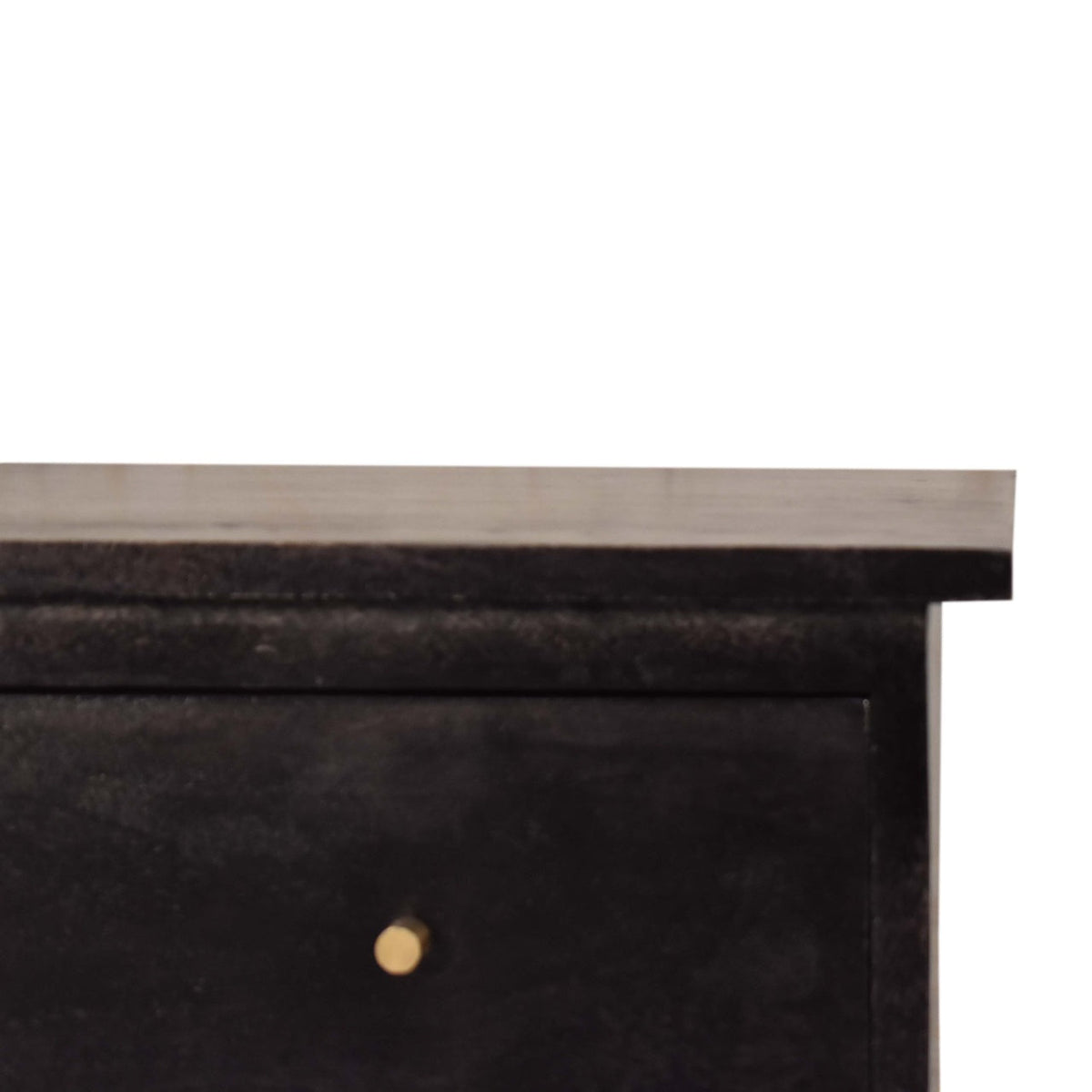 Black Hand Painted Bedside Table