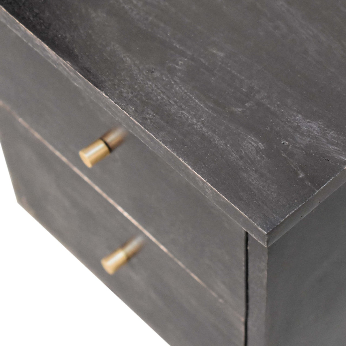 Black Hand Painted Bedside Table