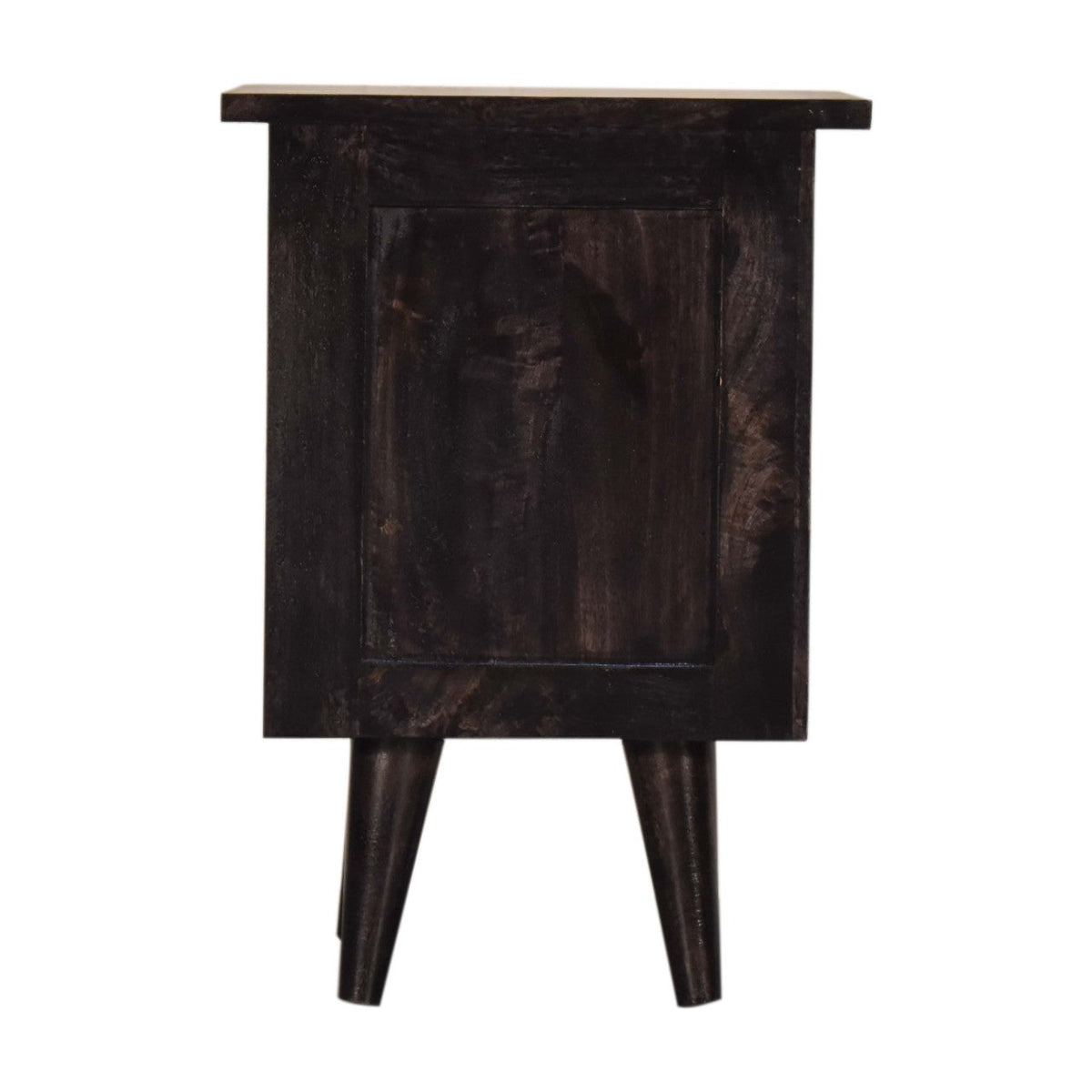 Black Hand Painted Bedside Table