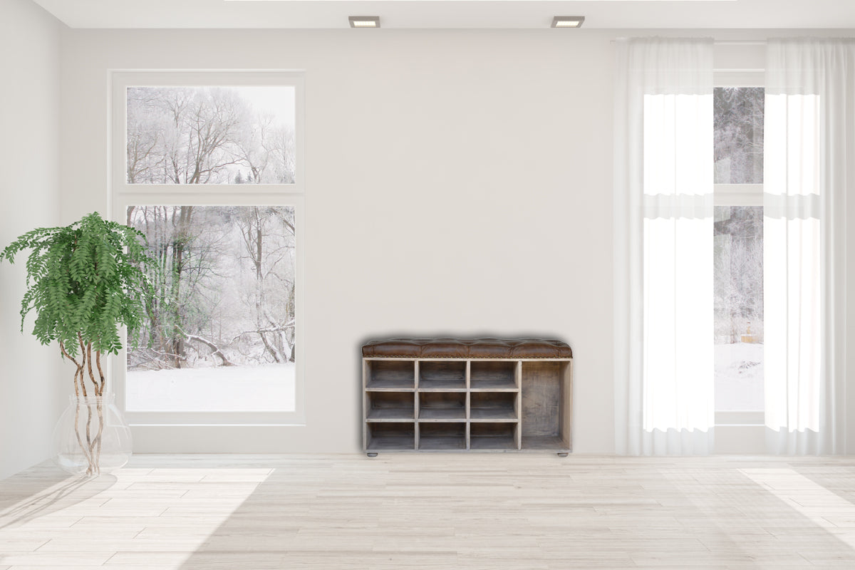 Stone Wash Storage Bench