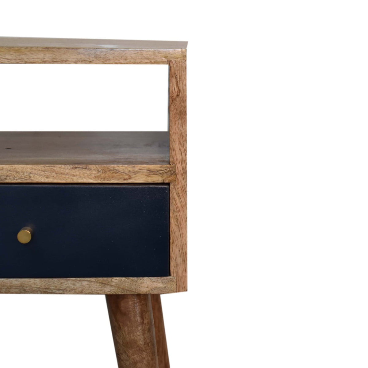 Mini Navy Blue Hand Painted Bedside Table