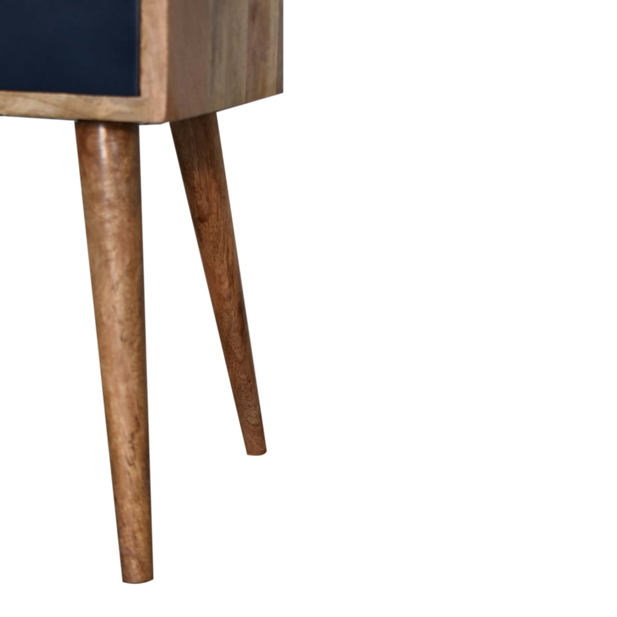 Mini Navy Blue Hand Painted Bedside Table