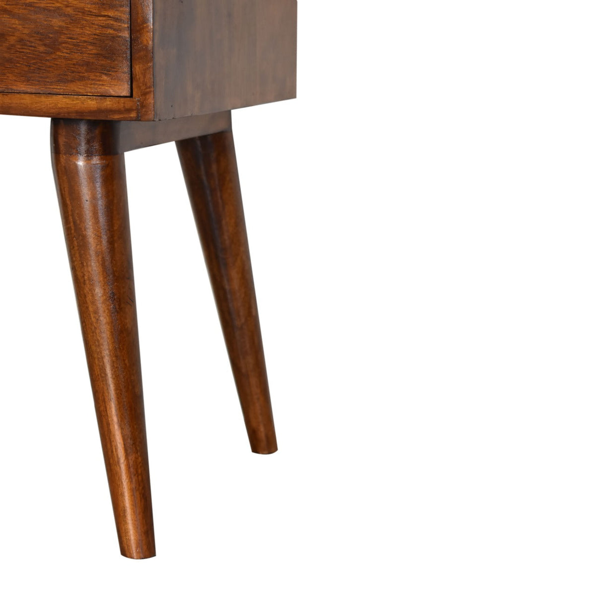 Modern Chestnut Solid Wood Bedside Table