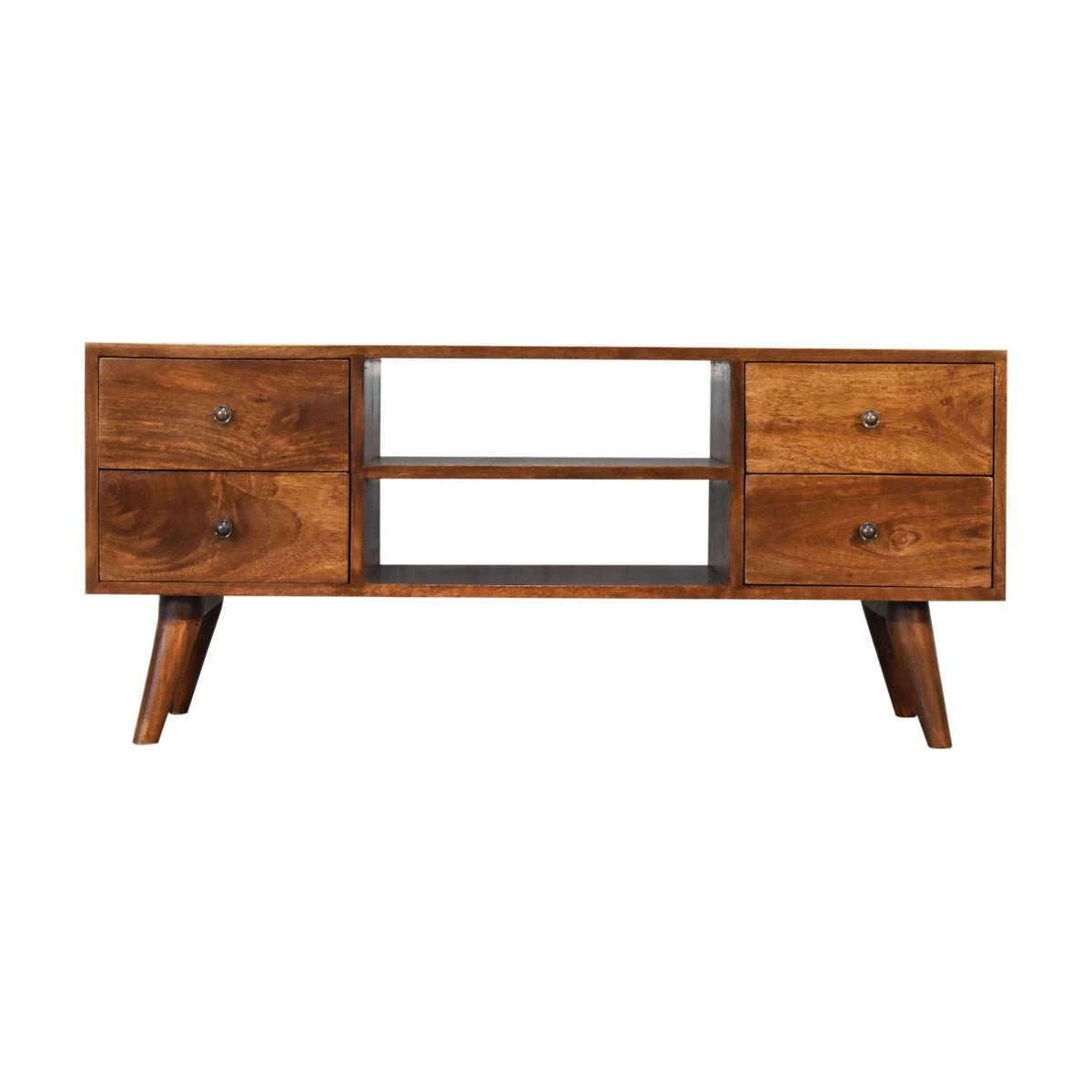 Nordic Chestnut Entertainment Unit Chest of Drawers