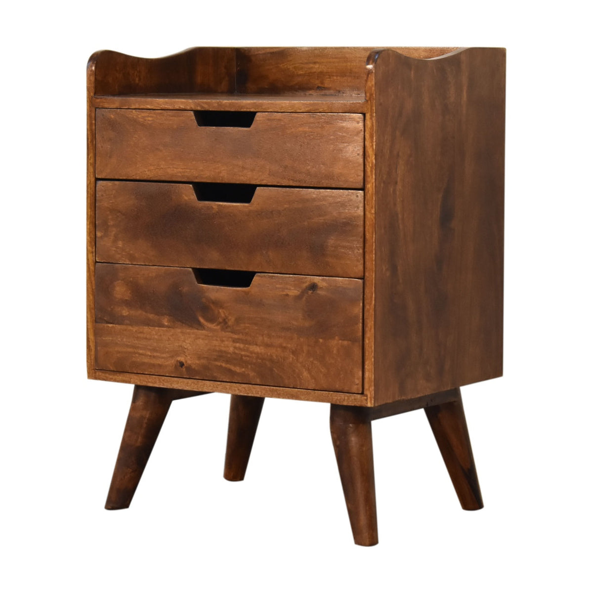 Chestnut Gallery Back Bedside Table