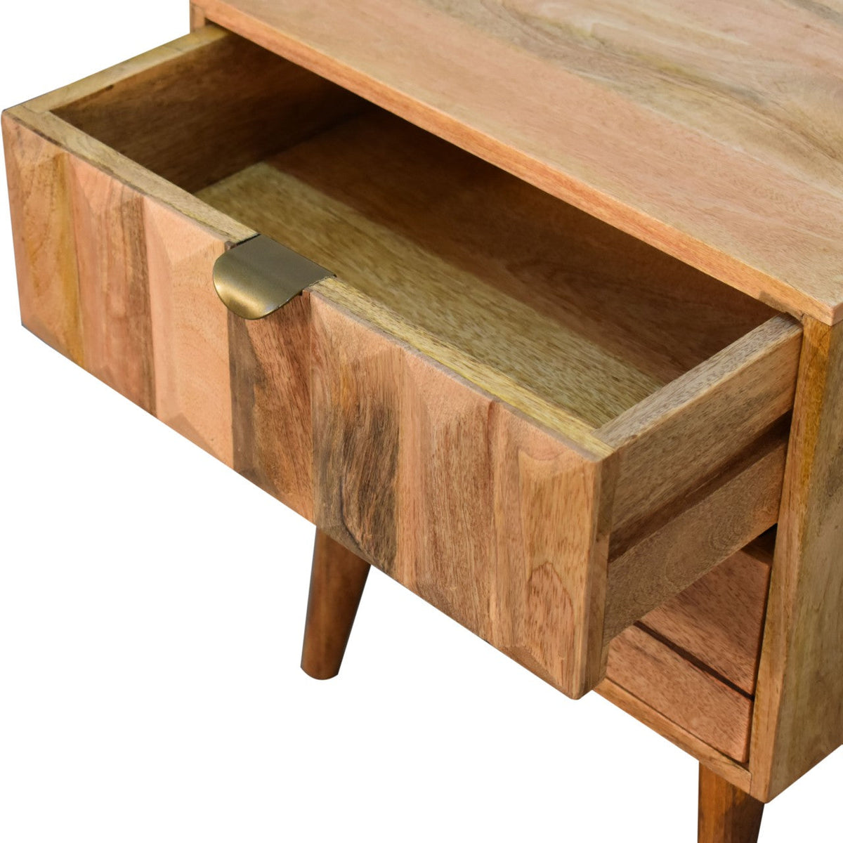Oak-ish Prism Bedside Table