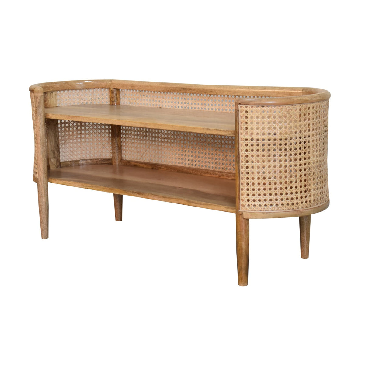 Larissa Curved Shelving Unit Chest of Drawers
