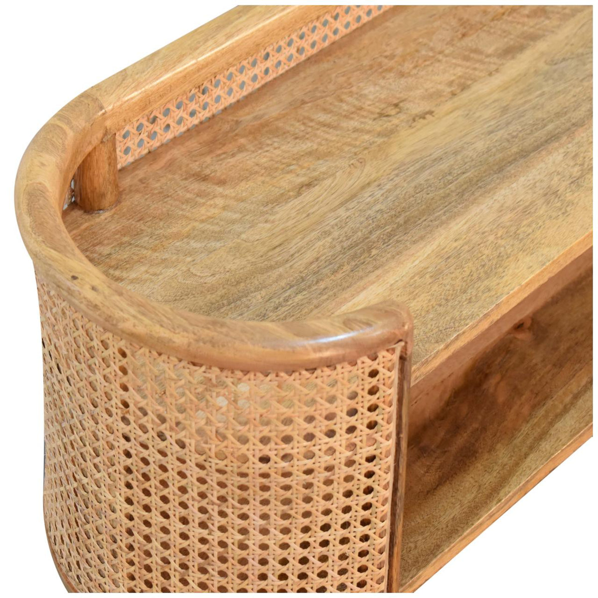 Larissa Curved Shelving Unit Chest of Drawers