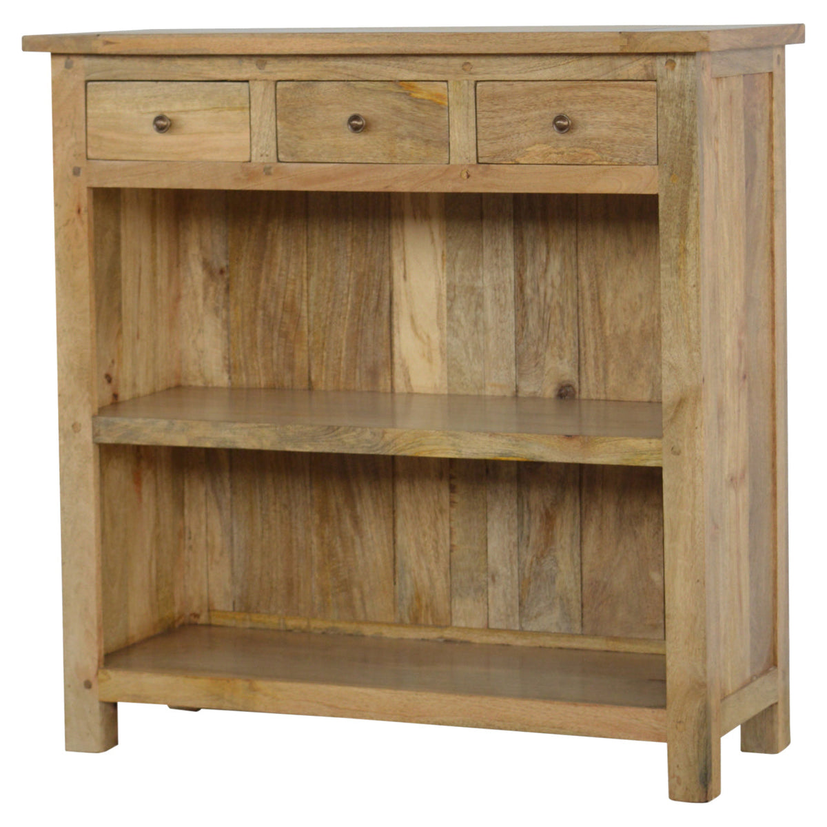 Country Style Low Bookcase Chest of Drawers