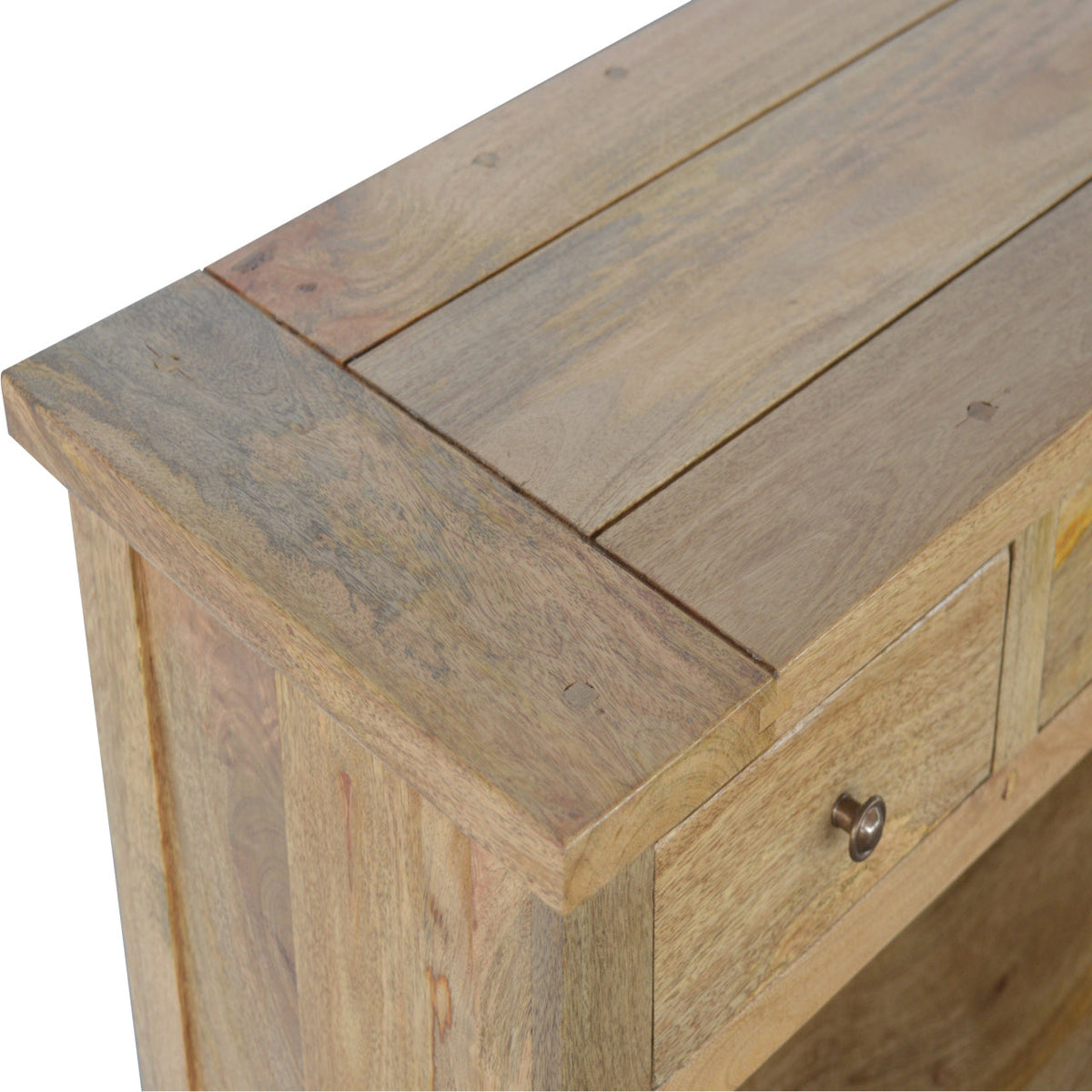 Country Style Low Bookcase Chest of Drawers