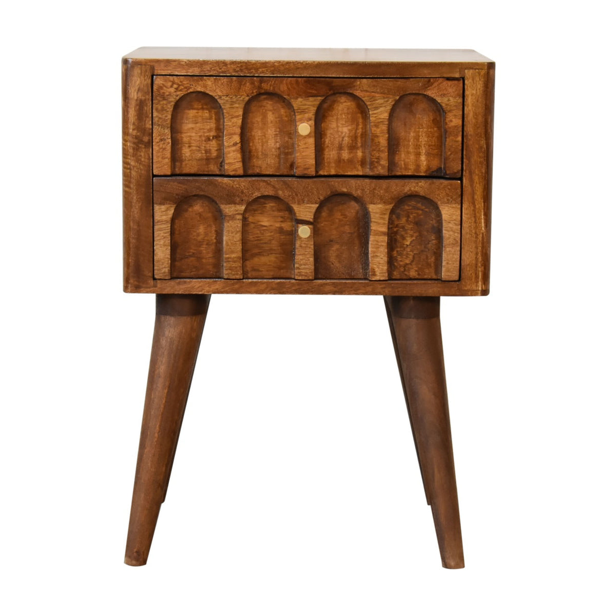 Chestnut Arch Bedside Table