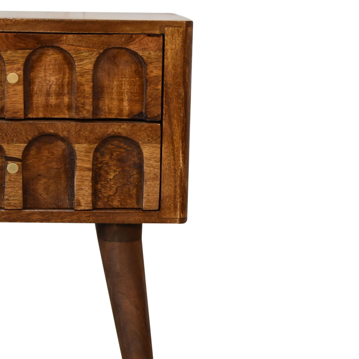 Chestnut Arch Bedside Table