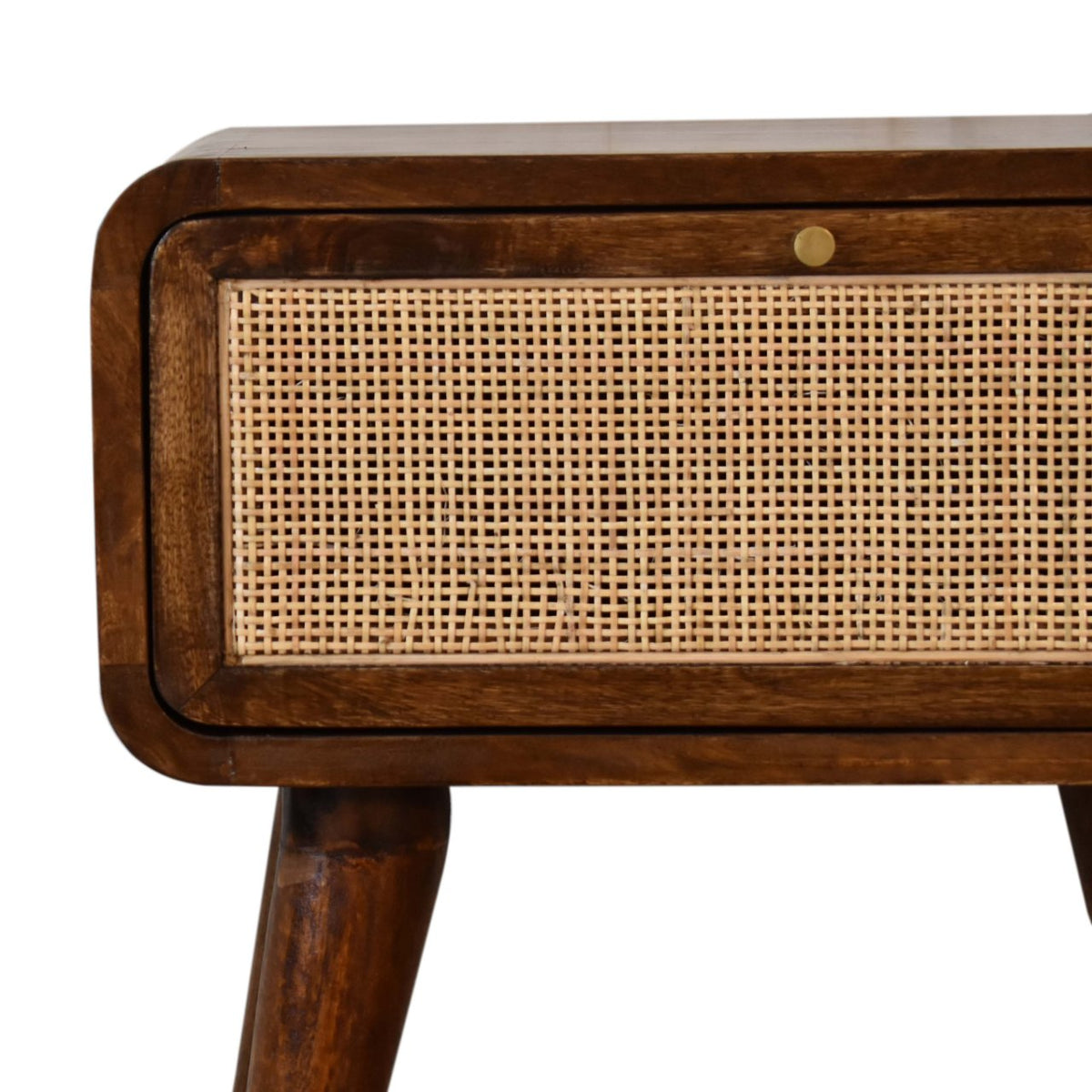 Close-knit Chestnut Bedside Table