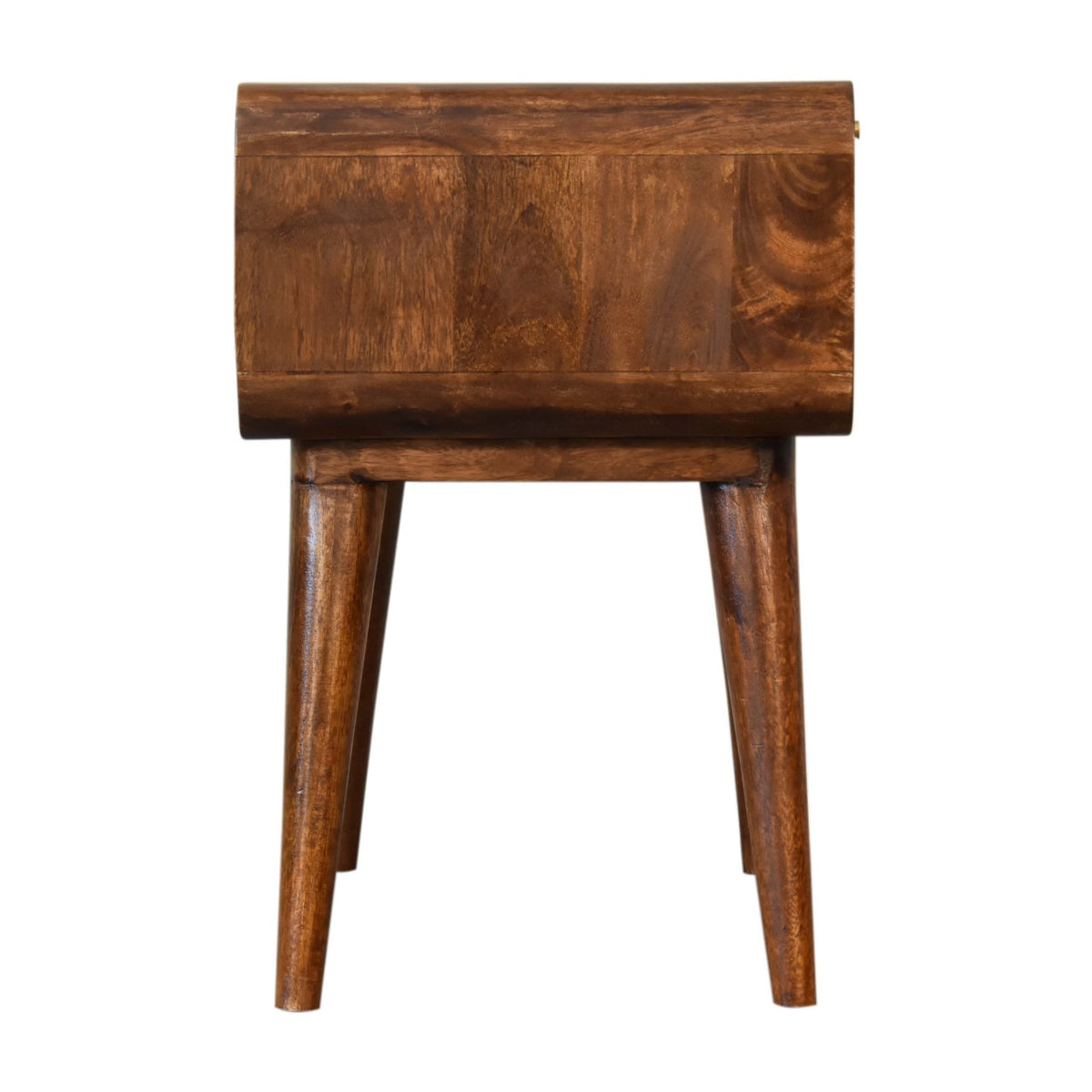 Close-knit Chestnut Bedside Table