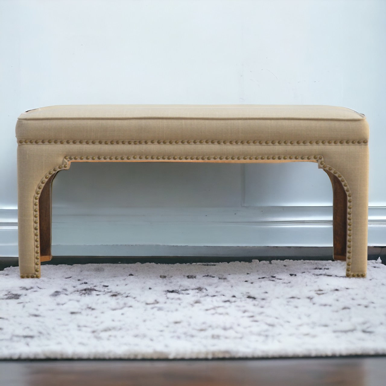Mud Linen Occasional Bench