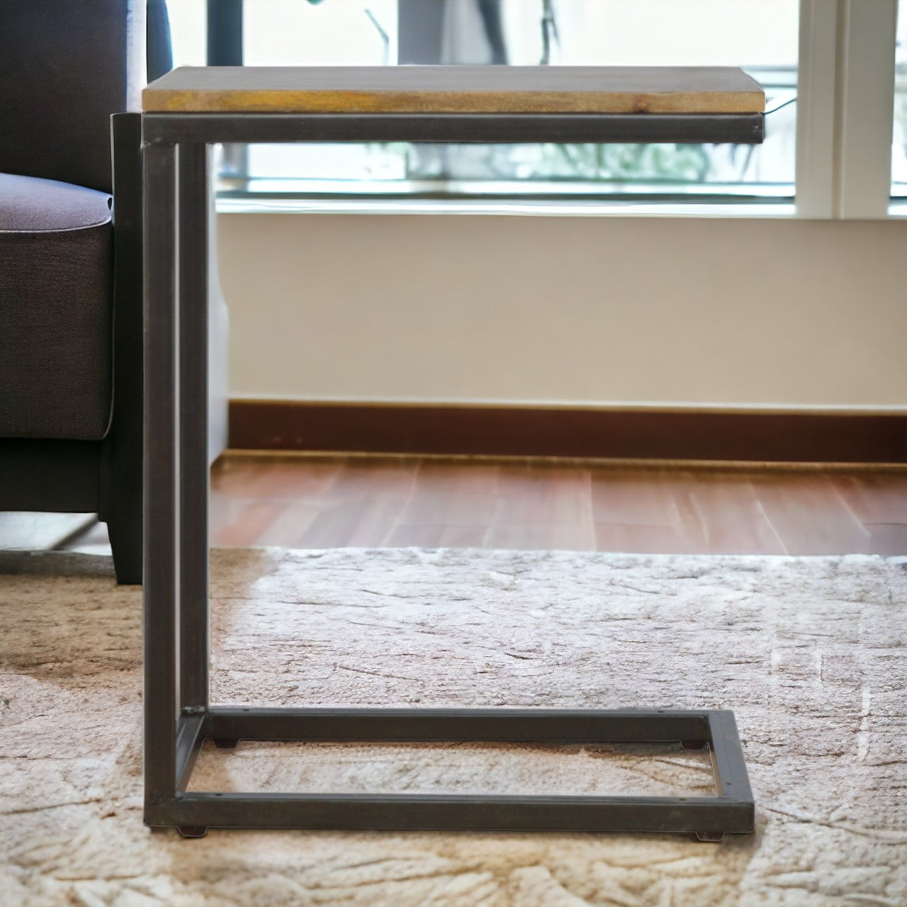 Industrial Small End Table