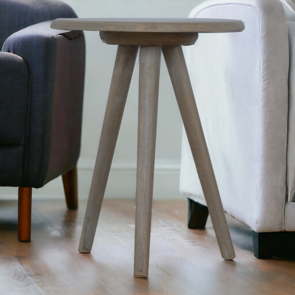 Lulu Round Tripod End Table Accent Piece