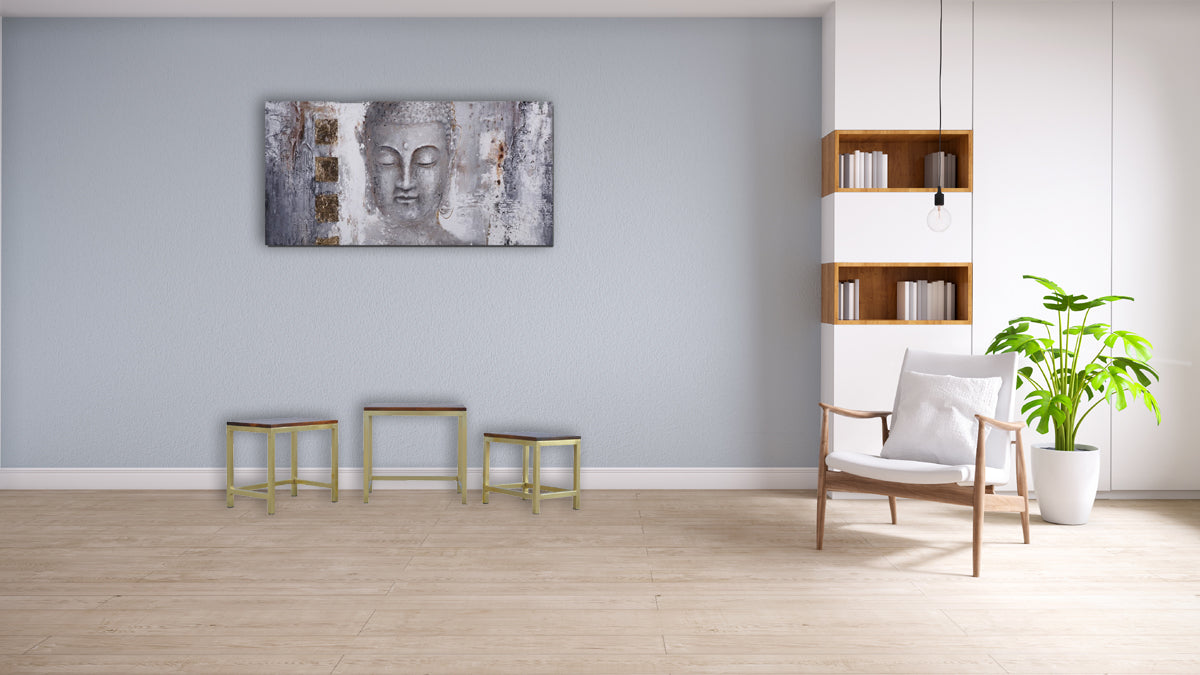 Chunky Gold Stool Set of 3