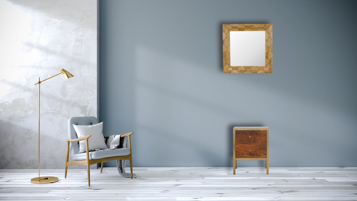 Gold Iron Frame Bedside