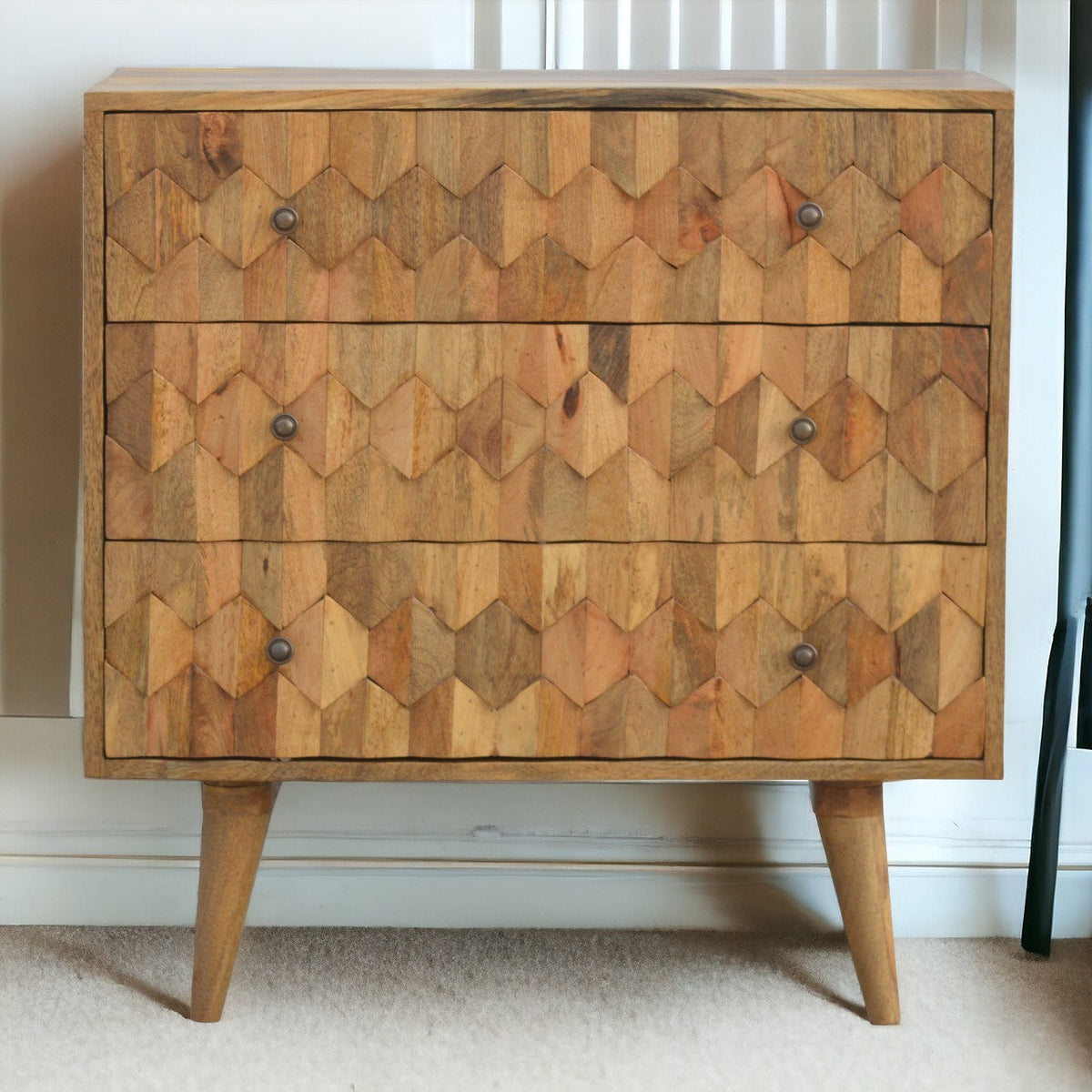 Pineapple Carved Chest of Drawers