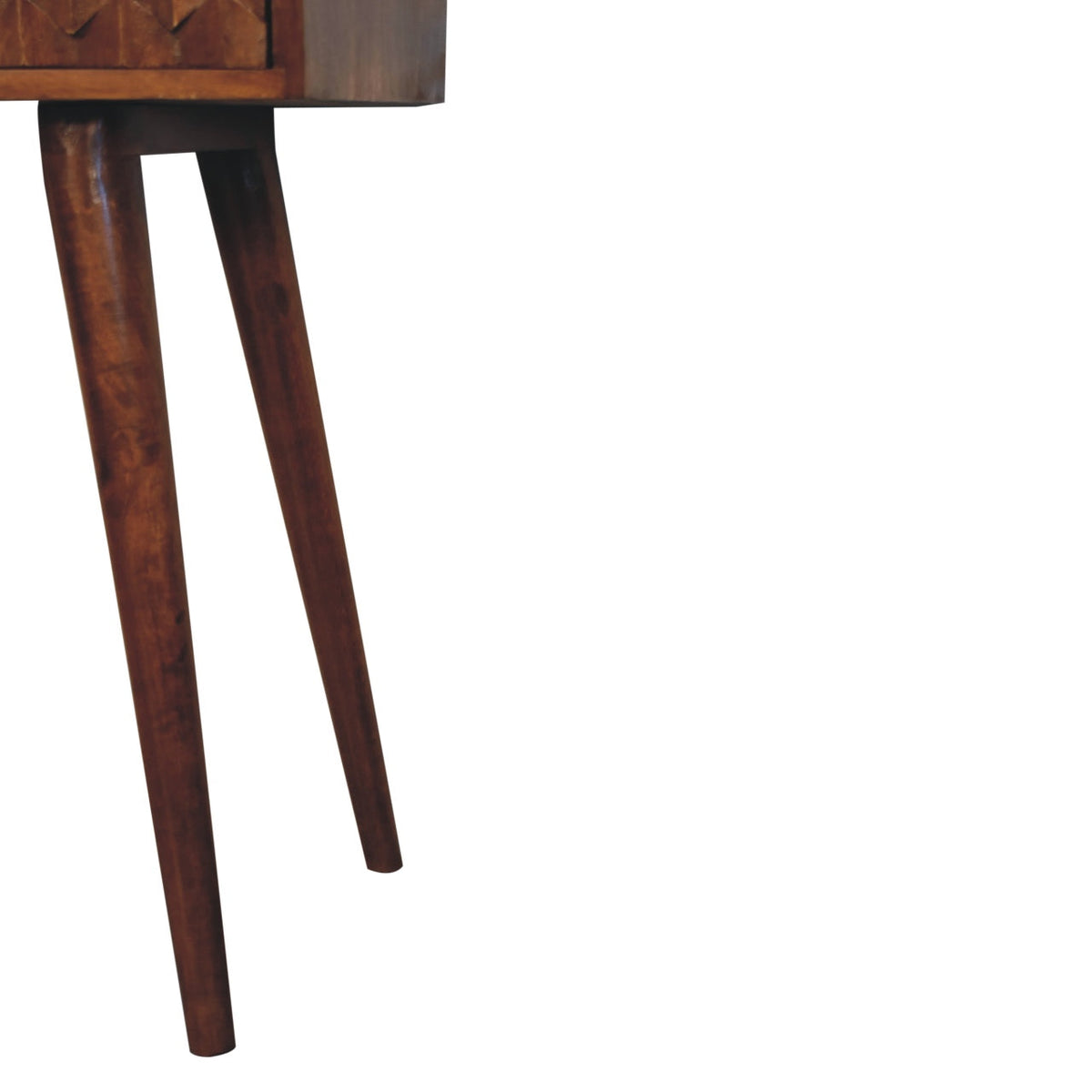 Chestnut Pineapple Console Chest of Drawers