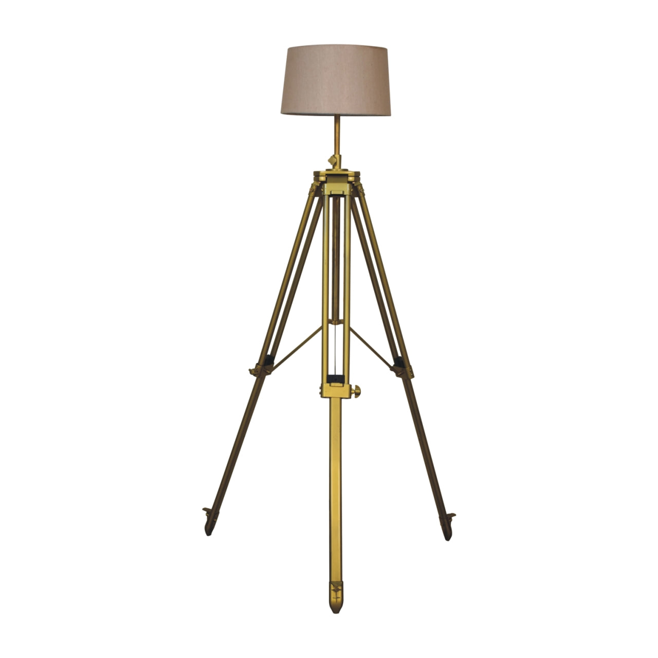 Brass Plated Modern Floor Lamp Stylish Home Decor Lighting