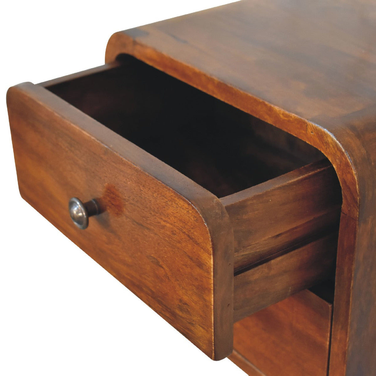 Floating Mini Chestnut Bedside Table