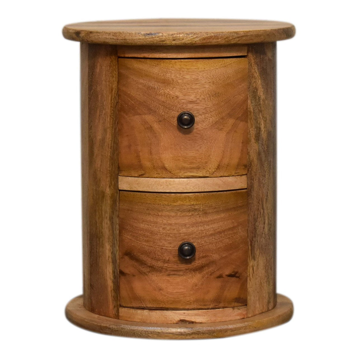 Mini 2-Drawer Drum Storage Bench