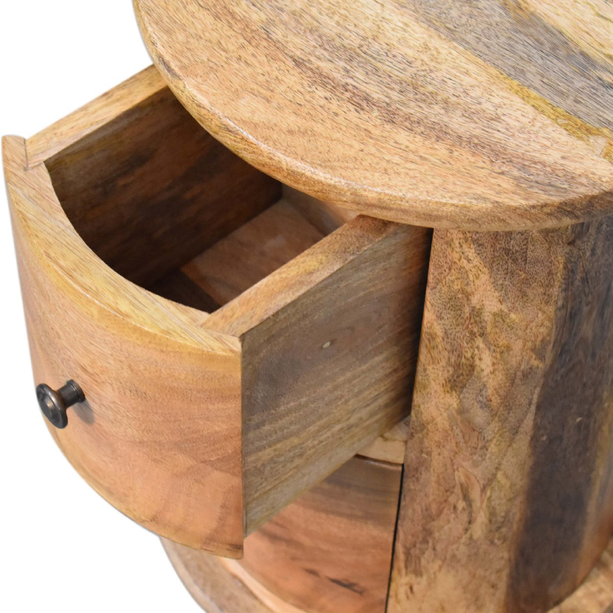 Mini 2-Drawer Drum Storage Bench