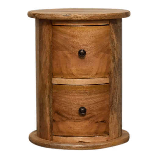 Mini 2-Drawer Drum Storage Bench