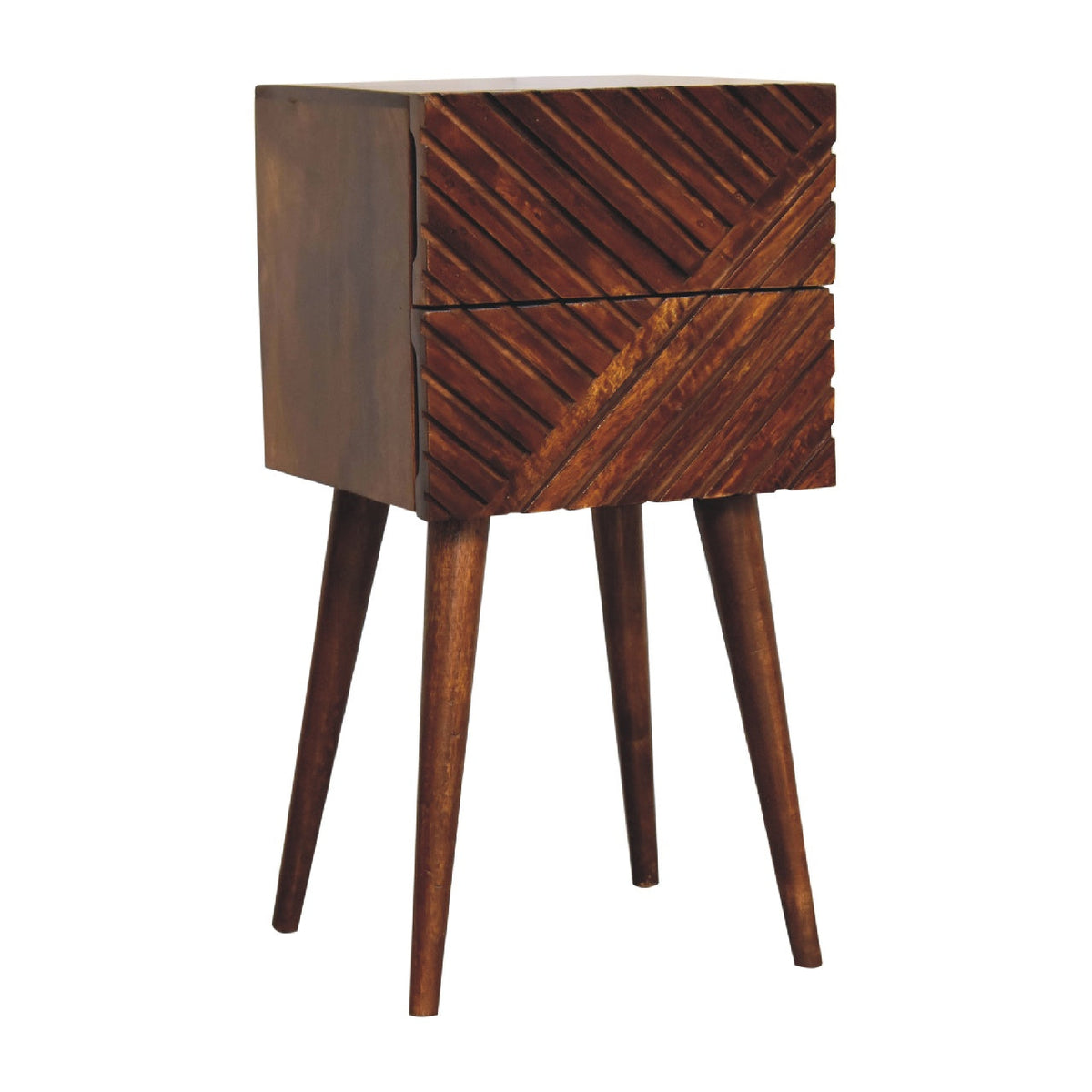 Lille Mini Chestnut Bedside Table