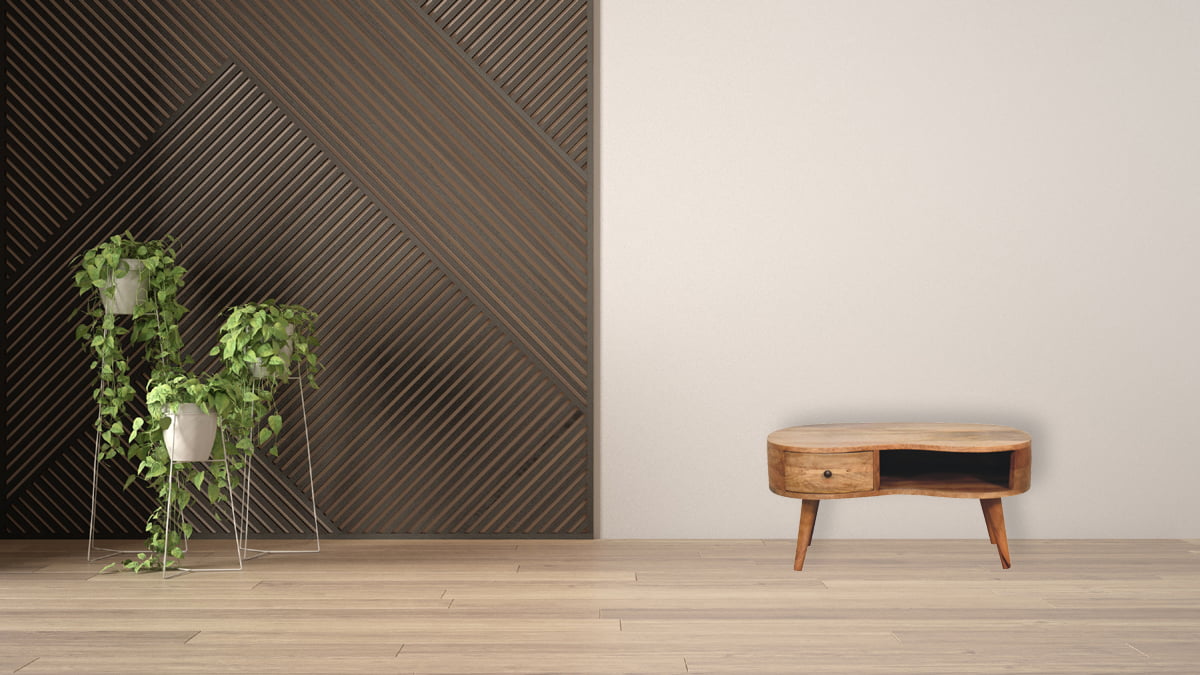Oak-ish Wave Coffee Table