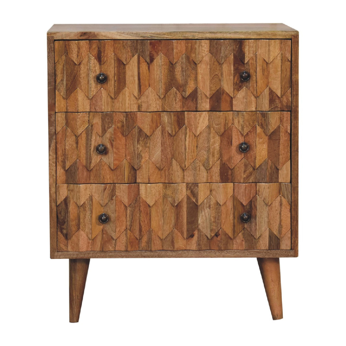 Mini Pineapple Carved Chest of Drawers