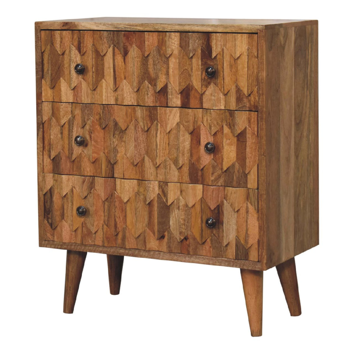 Mini Pineapple Carved Chest of Drawers