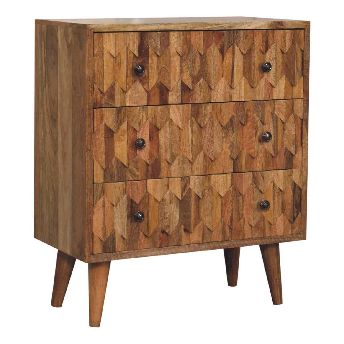 Mini Pineapple Carved Chest of Drawers