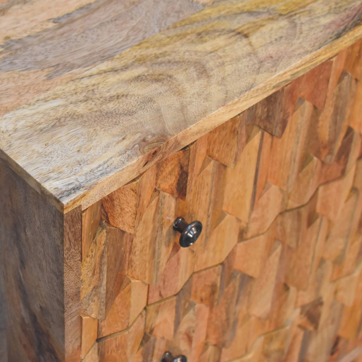 Mini Pineapple Carved Chest of Drawers