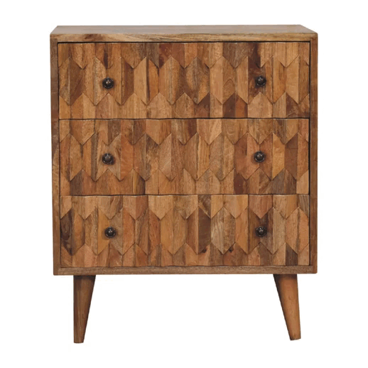 Mini Pineapple Carved Chest of Drawers