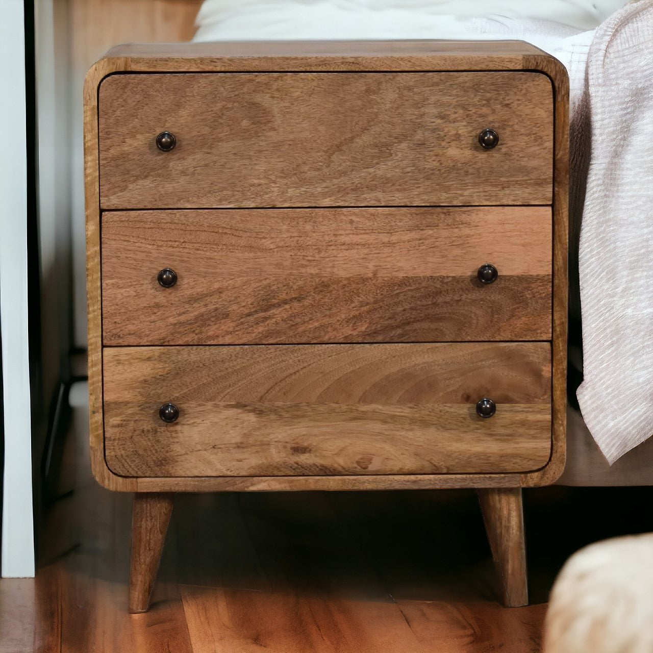 Mini Curved Oak-ish Chest