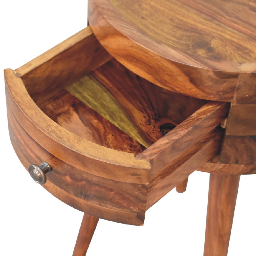 Alina Honey Bedside Table