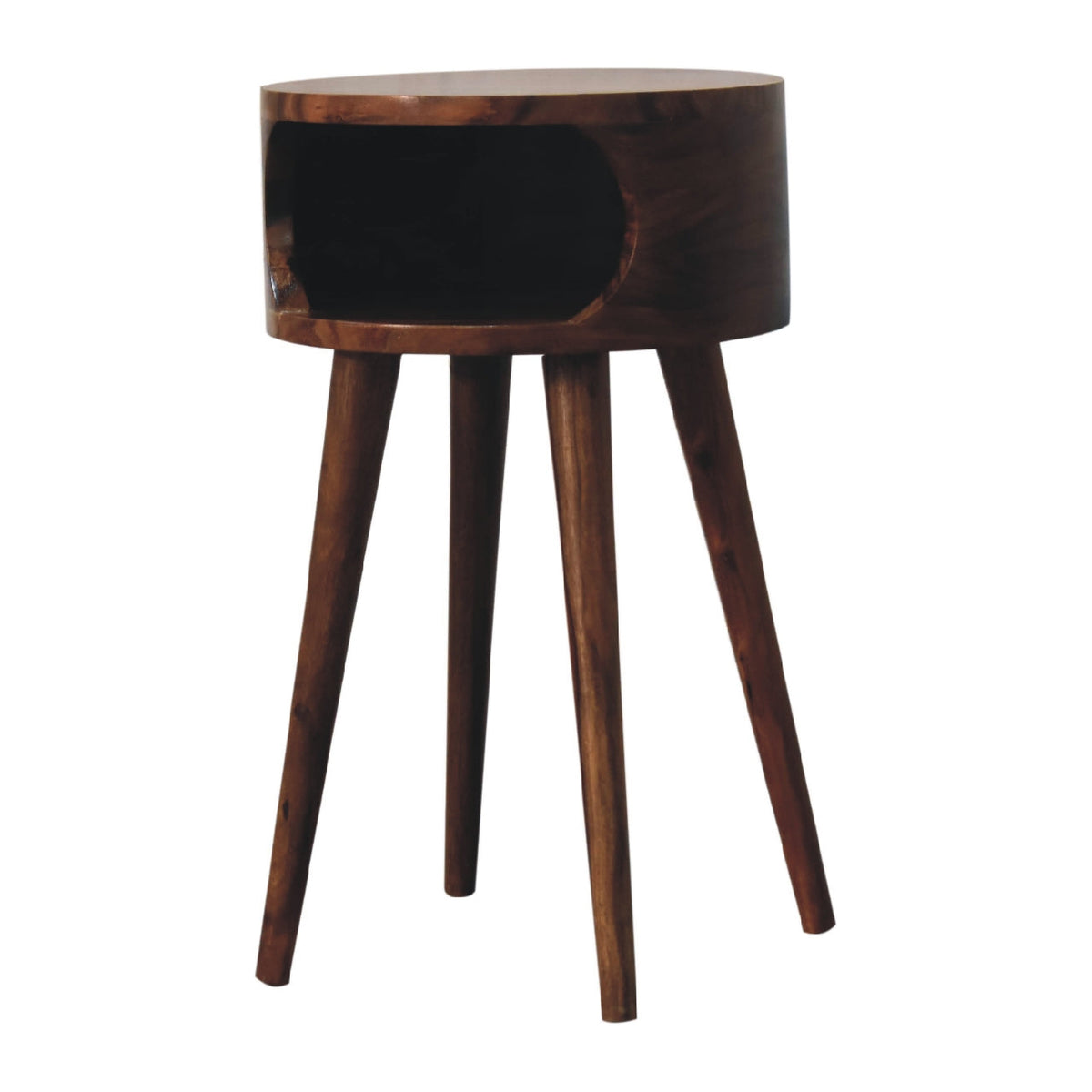 Alina Open Honey Bedside Table