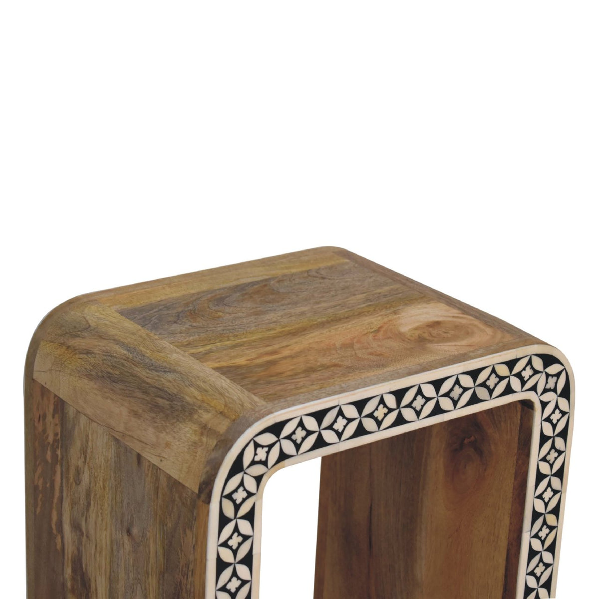 Edessa Bone Inlay End Table Accent Piece